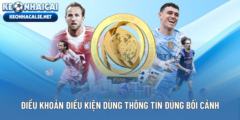 Điều khoản điều kiện hướng dẫn dùng thông tin đúng bối cảnh