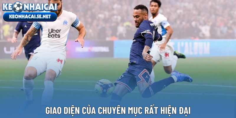 Giao diện của chuyên mục rất hiện đại