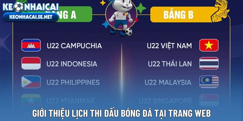 Giới thiệu lịch thi đấu bóng đá tại trang web
