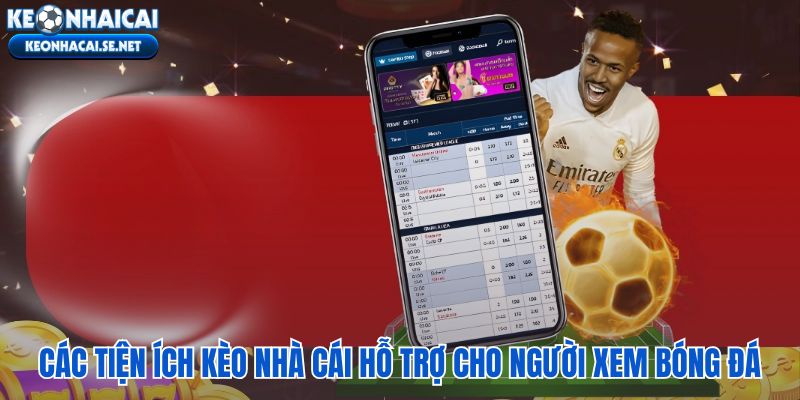 Tiện ích xem tỷ số trực tiếp và lịch thi đấu bóng đá nhanh gọn