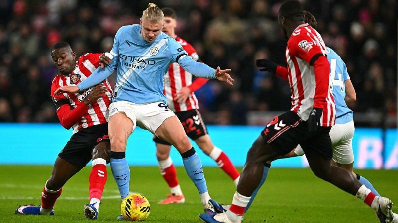 Man City đủ sức áp đảo Sunderland